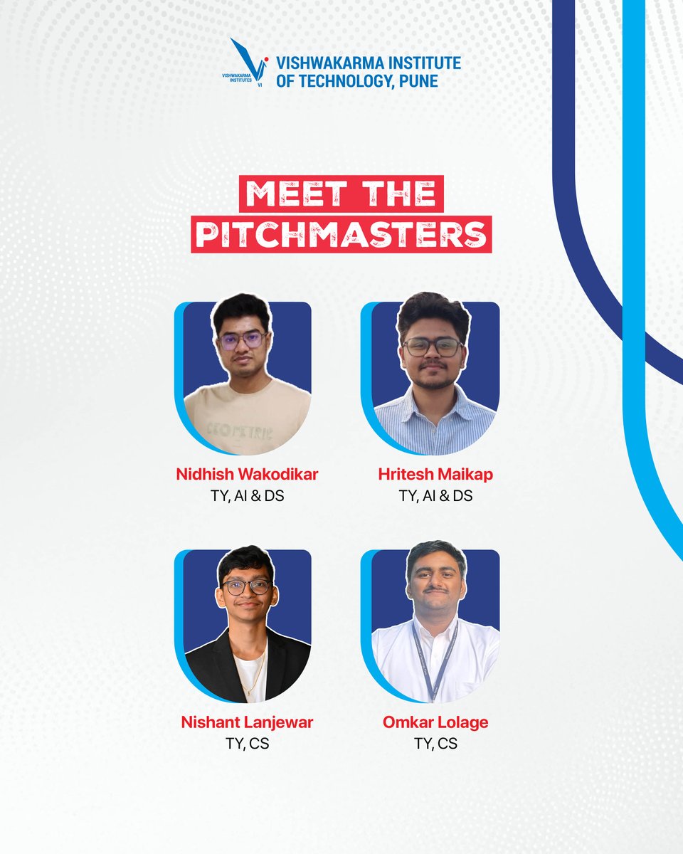 Team VIT Pune bagged the Best Pitch Award at the Inspiron 4.0 National Level Hackathon, powered by E6Data and Mira Network🏆

Big ups to Nidhish Wakodikar, Hritesh Maikap, Nishant Lanjewar, and Omkar Lalge for representing VIT and showing what great ideas can achieve💡