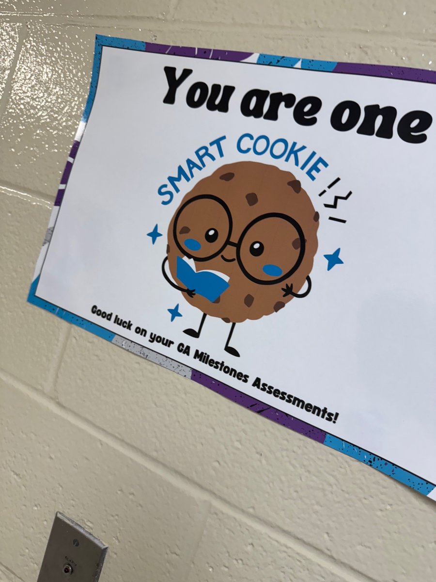 Day 1 of GMAS testing went great. We are ready for day 2. Some positive messages for our students as they prepare to test.