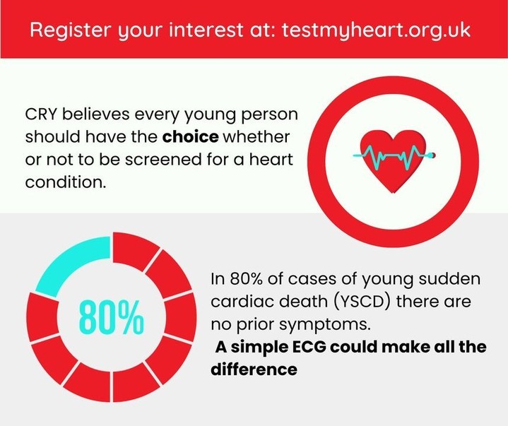 Screening to identify young people at risk is cost-effective when conducted correctly – the conditions can be treated, securing a future for those identified. All young people should have the choice to be tested. Register your interest to be screened here: bit.ly/3xMwzuV