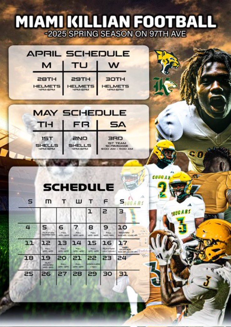It’s spring on the AVE <a href="/K_PRIDEFOOTBALL/">Killian Football</a> <a href="/miamikilliansr/">Miami Killian</a>