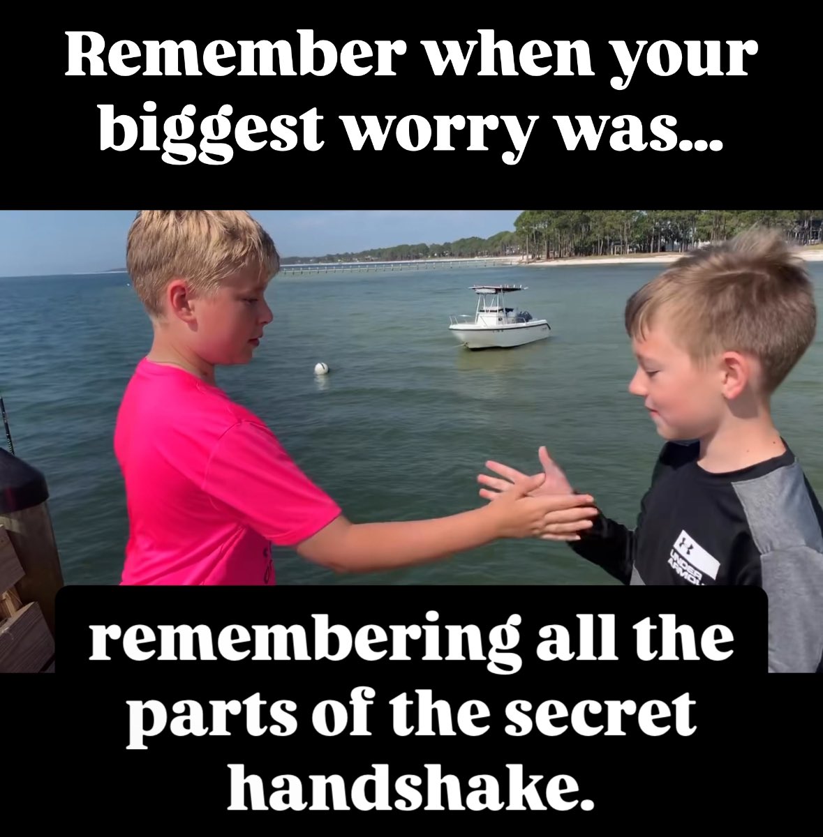 prpich_john's tweet photo. I’m reminded daily how illness can disrupt childhood, but also how resilient kids are.
This old clip of my sons doing a secret handshake is a reminder that health, simplicity, and joy are gifts, not guarantees. Let’s be present. Gratitude and presence are healing too. https://t.co/zXlGfS4Ycx