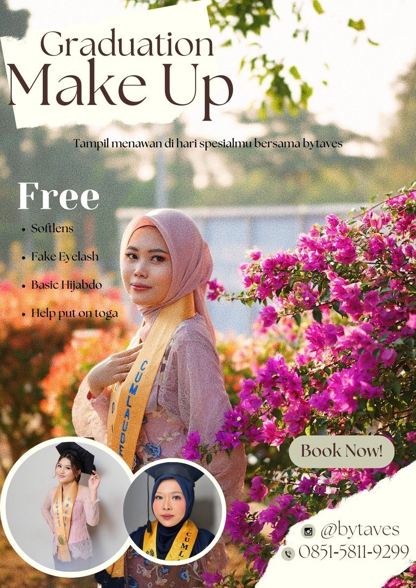 POLTEKKES KEMENKES SEMARANG MENFESS (@smarpolfess) on Twitter photo ♨️OPEN SLOT MAKE UP WISUDA♨️
Hi healthies! yg di semarang bytaves masih open slot nih, boleh banget kepoin dlu instagramnya <a href="/bytaves/">MUA SEMARANG</a>
Mau tanya2 dulss juga bolehh
❗️fast respon WA 0851-5811-9299 ❗️ ♨️OPEN SLOT MAKE UP WISUDA♨️
Hi healthies! yg di semarang bytaves masih open slot nih, boleh banget kepoin dlu instagramnya <a href="/bytaves/">MUA SEMARANG</a>
Mau tanya2 dulss juga bolehh
❗️fast respon WA 0851-5811-9299 ❗️