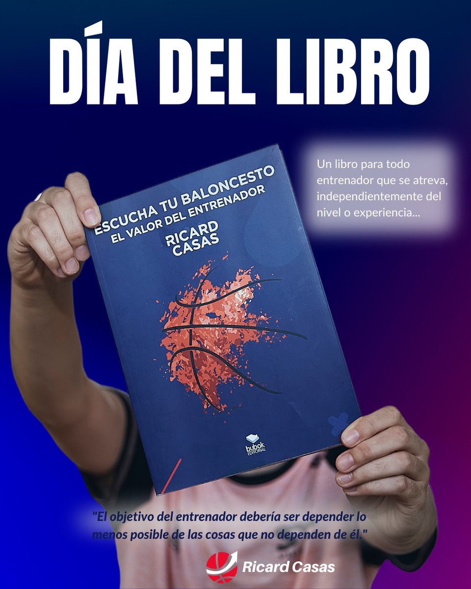 📚✨ DÍA DEL LIBRO ✨📚

Hoy celebramos las ideas que inspiran, que transforman…

Una joya que todo amante del baloncesto debería leer.
🌹 Hoy, regálate conocimiento. Regálate visión.

🏀 "Escucha tu baloncesto: El valor del entrenador" de Ricard Casas

#DíaDelLibro #RicardCasas