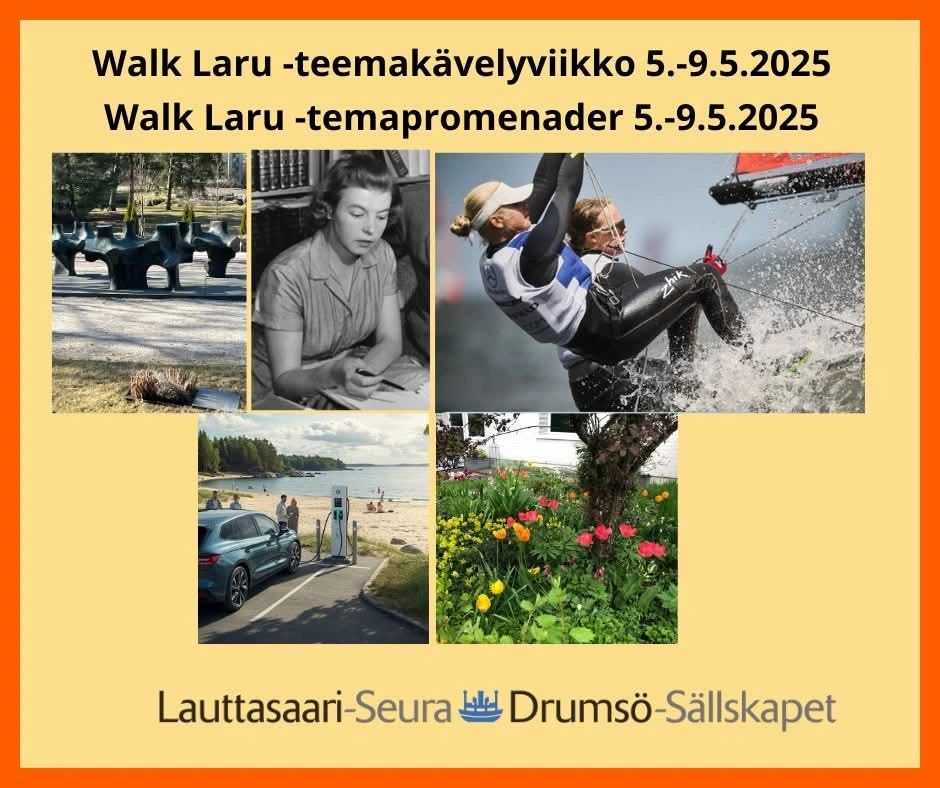 Walk Laru kutsuu saarelaiset kävelemään 5.-9.5. Katso tarkemmat lisätiedot osoitteessa lauttasaari.fi/walklaru

#Lauttasaari #Drumsö #kävely #aktiviteetit #tapahtumat