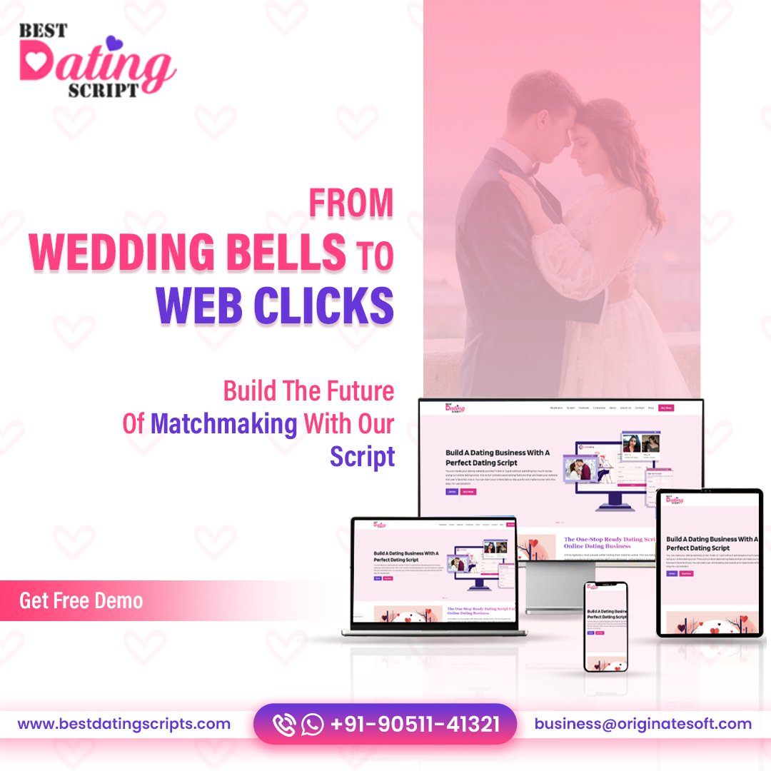 datingscripts's tweet image. 💘 From Wedding Bells to Web Clicks – your journey to launching a successful dating platform starts here!
Build the future of matchmaking with our feature-packed #BestDatingScript – fully customizable and ready to launch.
✨ Start your online dating business today.