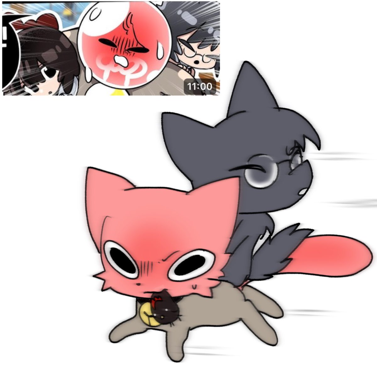 동물버전으로 그려봄
#취한무드등