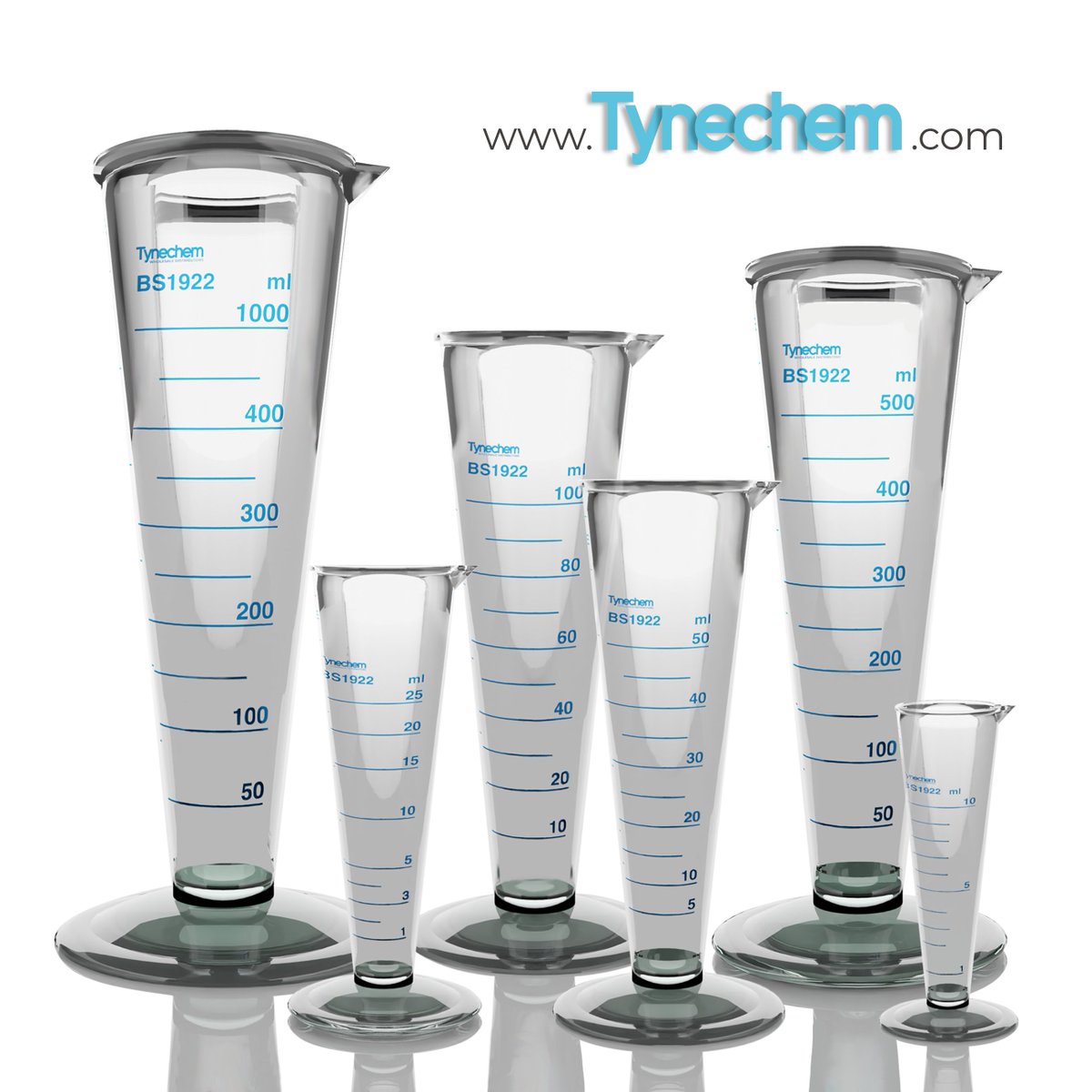 🧪 BS1922 Conical Measures in stock at Tynechem!
Sizes: 10ml – 1000ml ✅

Clear markings, durable build, certified precision.
Optional rack also available.

Perfect for pharmacies &amp; labs.

📩 Get in touch to order!

#PharmacySupplies #ConicalMeasures #BS1922 #Tynechem