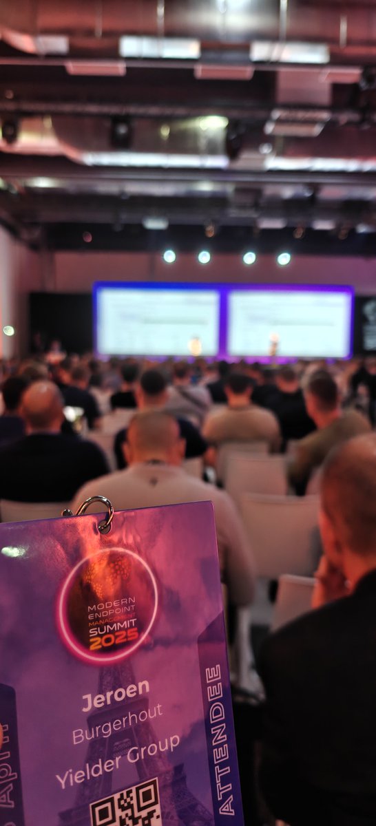 Jeroen Burgerhout ☁️ | MVP | MCT (@burgerhoutj) on Twitter photo Starting day 1 with the keynote at <a href="/MemSummit/">MEM Summit 2025</a> . A lot of interesting sessions in these 3 upcoming days.
#MEMSummit #MSIntune #MVPBuzz #MVP Starting day 1 with the keynote at <a href="/MemSummit/">MEM Summit 2025</a> . A lot of interesting sessions in these 3 upcoming days.
#MEMSummit #MSIntune #MVPBuzz #MVP