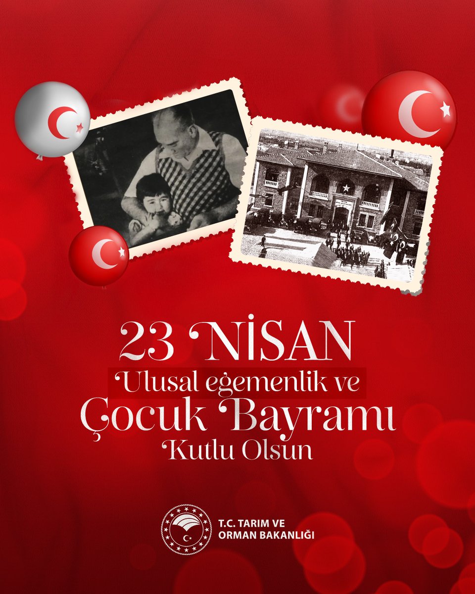 23 Nisan Ulusal Egemenlik ve Çocuk Bayramı kutlu olsun 🇹🇷

Türkiye Büyük Millet Meclisi’nin kuruluşunun 105. yıl dönümünde, Gazi Mustafa Kemal Atatürk başta olmak üzere, vatan uğruna canını feda eden tüm kahramanları saygı ve rahmetle anıyoruz.
