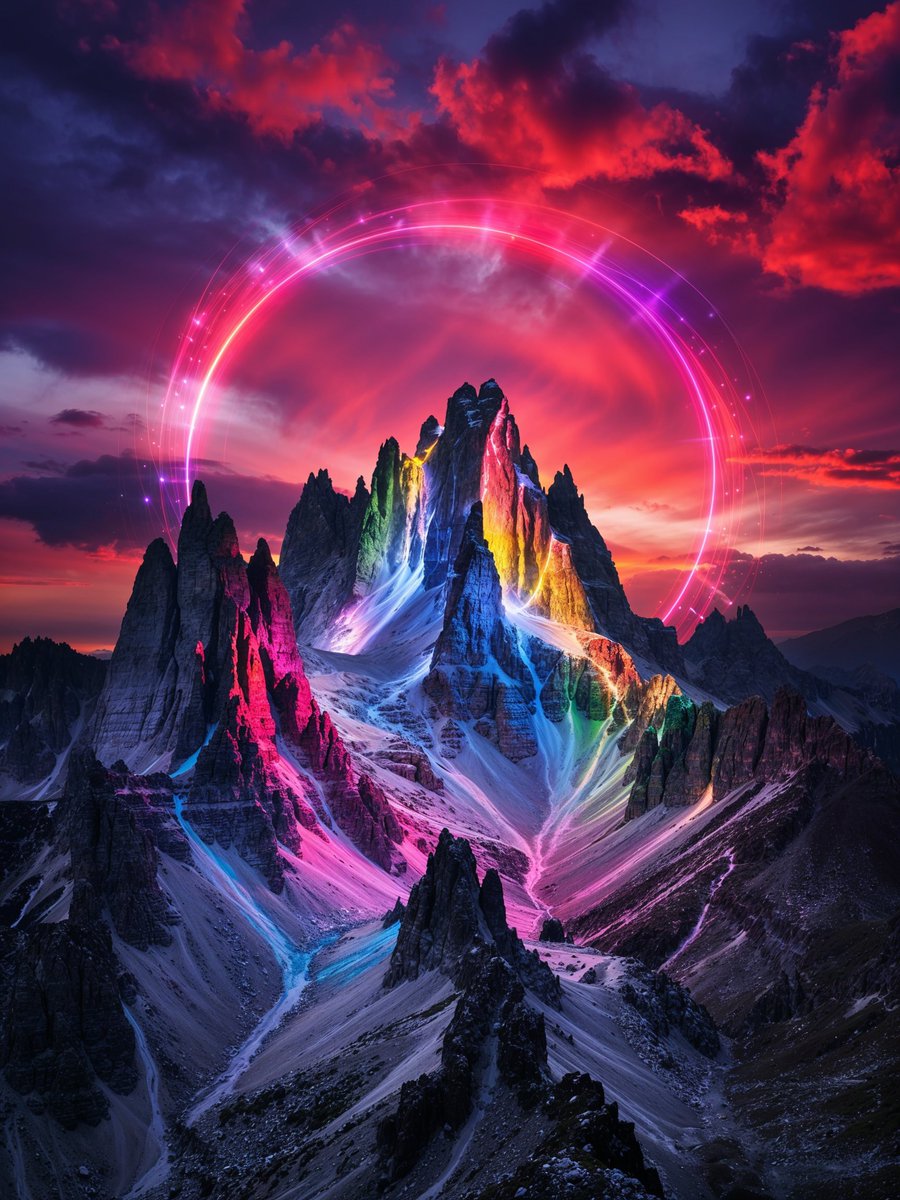 QueenCaffeineAI's tweet photo. You’ve never been to a place like this before and you’ll never come back here again. So take in the moment. Take in the view. Breathe.
#AIArt #GenerativeArt #SurrealLandscapes #DigitalFantasy #RainbowAesthetic #FuturisticNature #AIArtistsUnite #QueenCaffeine #QueenCaffeineAI https://t.co/vAfOdb3748