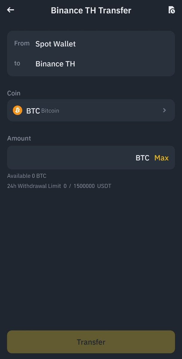 รู้หมือไร่! 🔊

ตอนนี้เราสามารถโอนสินทรัพย์จาก Binance Global มา <a href="/Binance_TH_/">Binance TH</a> ได้แบบ real time แล้วนะ แถมฟรี ไม่เสียค่าธรรมเนียมด้วย!

(ตัวอย่างในรูป คือการกดโอนจาก Spot Wallet บน Binance Global มาที่ Binance TH)

วิธีการก็ง่ายมาก ดูในโพสต์ถัดไปได้เลย

👇