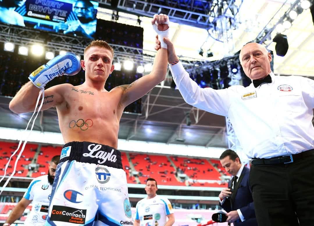 BoxingTicketsNI's tweet photo. 3 Years ago at Wembley stadium
@KurtWalker7 moved to 2-0 with a points win over Stefan Nicolae on the undercard of #FuryWhyte
Now, 12-0, Kurt returns to action on the 10th May in Nottingham, as he takes on former IBO Super Bantamweight champion Liam Davies for the IBF International Featherweight title
