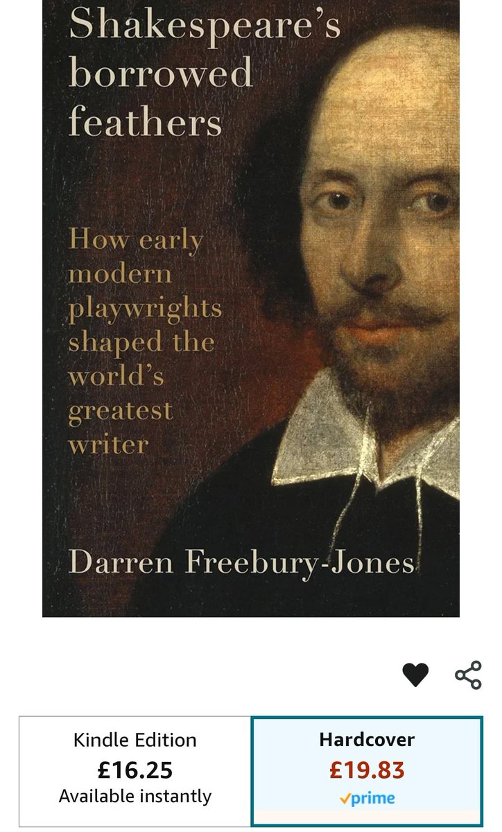 ๐๐๐ซ๐ซ๐๐ง ๐
๐ซ๐๐๐๐ฎ๐ซ๐ฒ-๐๐จ๐ง๐๐ฌ (@freeburian) on Twitter photo Happy Shakespeare day!
My book SHAKESPEARE'S BORROWED FEATHERS <a href="/ManchesterUP/">Manchester University Press</a> is available here.
amazon.co.uk/Shakespeares-Bโฆ Happy Shakespeare day!
My book SHAKESPEARE'S BORROWED FEATHERS <a href="/ManchesterUP/">Manchester University Press</a> is available here.
amazon.co.uk/Shakespeares-Bโฆ