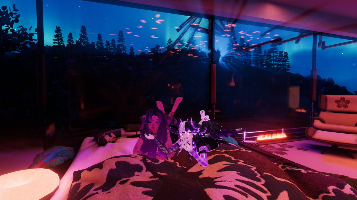 ViperFox777's tweet photo. "Every minute spent in your company becomes the new greatest minute of my life" - Bolt 🫶 @AngellustXO #VRChat #VRChatPhotography https://t.co/ugQLYWyRyA