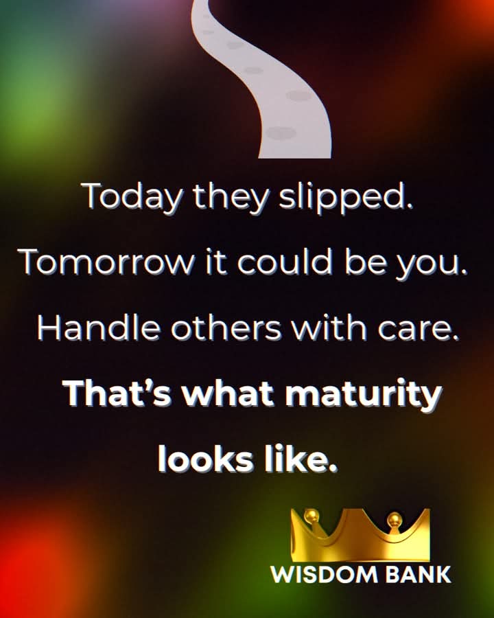 SamAffiah's tweet image. Strong hearts lift, not crush. Stay humble.
#WisdomBank #StrengthInHumility #GrowWithGrace