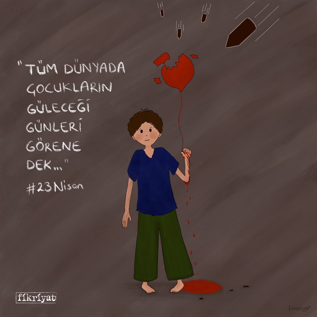 Tüm dünyada çocukların güleceği günleri görene dek…” 🎈

#23nisan