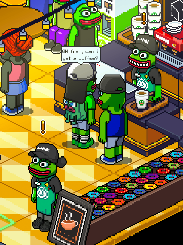 AytugBaykara's tweet photo. GM fren, can i get a coffee? #Kekspace #pepecoin @pepecoins @pepecoiners https://t.co/zrHg9TkBgS
