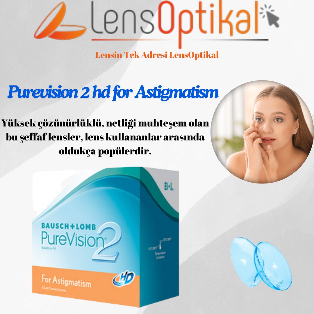 LensMarka's tweet photo. Purevision 2 Hd for Astigmatism
https://t.co/OMyKSwX0Vn
#lens #rahat #purevision #günlüklens #aylıklens #numaralılens #renklilens #saydamlens #optik #lensoptikal #istanbul #türkiye #çarşamba#eniyilens https://t.co/ssEe1ZYrM2