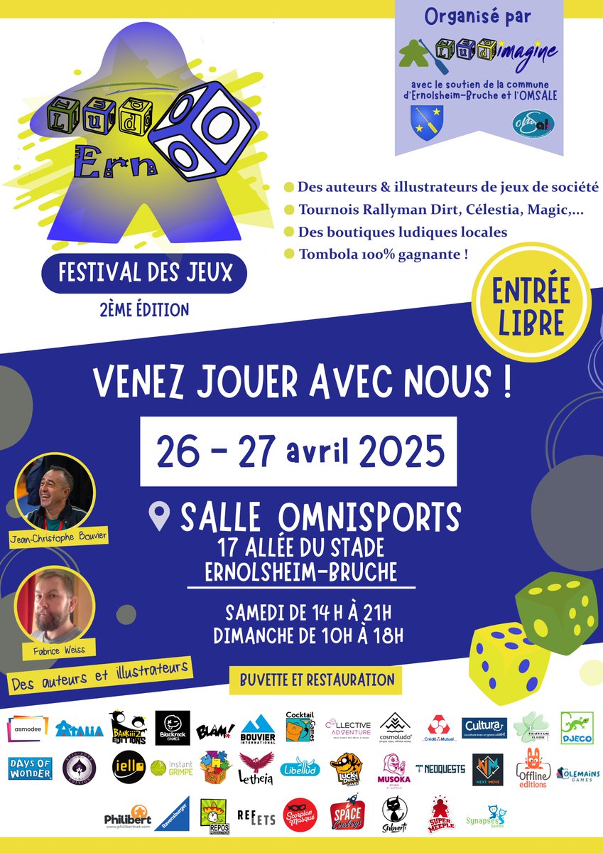 Multifaces_Ed's tweet image. Ce week-end, direction Ernolsheim-sur-Bruche, pour la 2de édition du festival ludique Ludo Erno, organisé par Ludimagine. On vous proposera nos navires de croisières sur lesquels enquêter et le grand tour d&apos;Alsace pour redécouvrir la région. Vivement ! :)