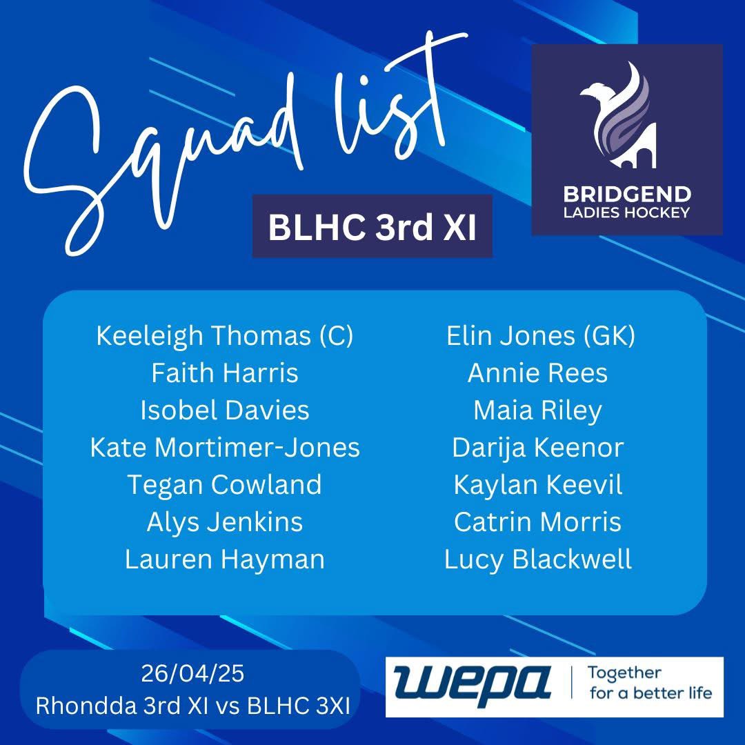 The last of our league games this season sees the 3rd XI away to Rhondda Ladies Hockey Club. We are very much looking forward to this fixture which starts at 11 am at Ysgol Afon Wen (formerly Hawthorn High School). Good luck ladies