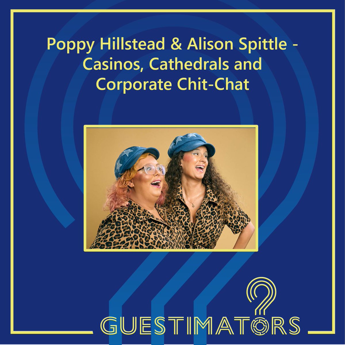 Are You a Guestimator? (@guestimators) on Twitter photo Our Celebrity Guestimators this week are the hilarious <a href="/poppyhillstead/">Poppy Hillstead</a> and <a href="/AlisonSpittle/">Alison Spittle</a>.
Who'll come out on top on this week's quiz, Casinos, Cathedrals and Corporate Chit-Chat?
Quiz deadline is 6pm!
🖱️ Quiz: guestimators.com/thequiz
🎧 Podcast: pod.link/1715393268 Our Celebrity Guestimators this week are the hilarious <a href="/poppyhillstead/">Poppy Hillstead</a> and <a href="/AlisonSpittle/">Alison Spittle</a>.
Who'll come out on top on this week's quiz, Casinos, Cathedrals and Corporate Chit-Chat?
Quiz deadline is 6pm!
🖱️ Quiz: guestimators.com/thequiz
🎧 Podcast: pod.link/1715393268