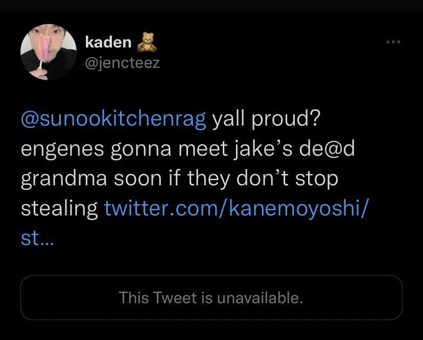SunSunWonlove's tweet photo. @Cats_eattacos @CARlBDOLL MOAS🤝TEUMES🤝ATINYS TRILOGY OF BULLIES AND ENVIOUS DISGUSTING STANS BULLYING ENHA AND ENGENES #FLOPTEEZ #FLOPSURE #FLOPXTOGETHER 
@ATEEZofficial 
@TXT_members 
@treasuremembers 
This will happen if a stans of these groups unites and become the trilogy of mentals. https://t.co/hE5KLnHZ4w