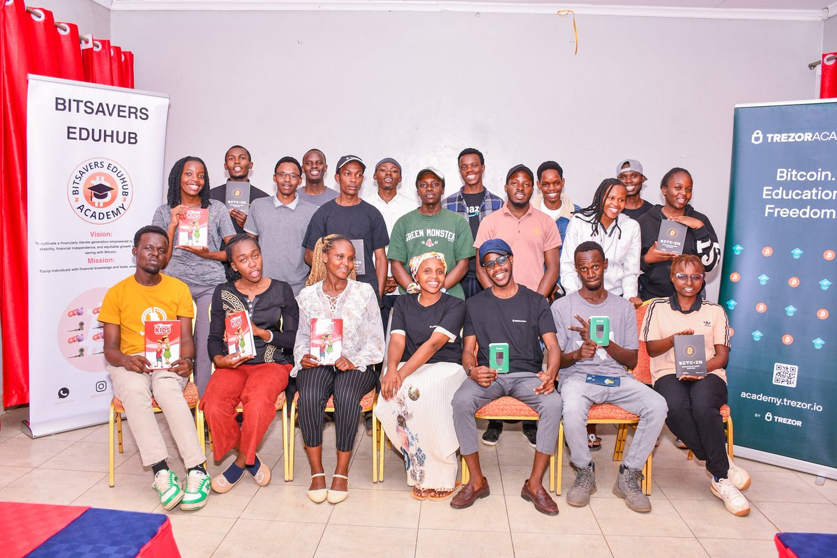 Linda Kariuki (@lindakariu54810) on Twitter photo Finally we had a group photo as we took some snacks before calling it a day.
Our final session on this Saturday. We will be visiting the circular economy at <a href="/AfribitKibera/">AFRIBIT KIBERA</a> to witness #Bitcoin in action. Join us then . Special thanks to <a href="/TrezorAcademy/">Trezor Academy</a> for making this happen. Finally we had a group photo as we took some snacks before calling it a day.
Our final session on this Saturday. We will be visiting the circular economy at <a href="/AfribitKibera/">AFRIBIT KIBERA</a> to witness #Bitcoin in action. Join us then . Special thanks to <a href="/TrezorAcademy/">Trezor Academy</a> for making this happen.