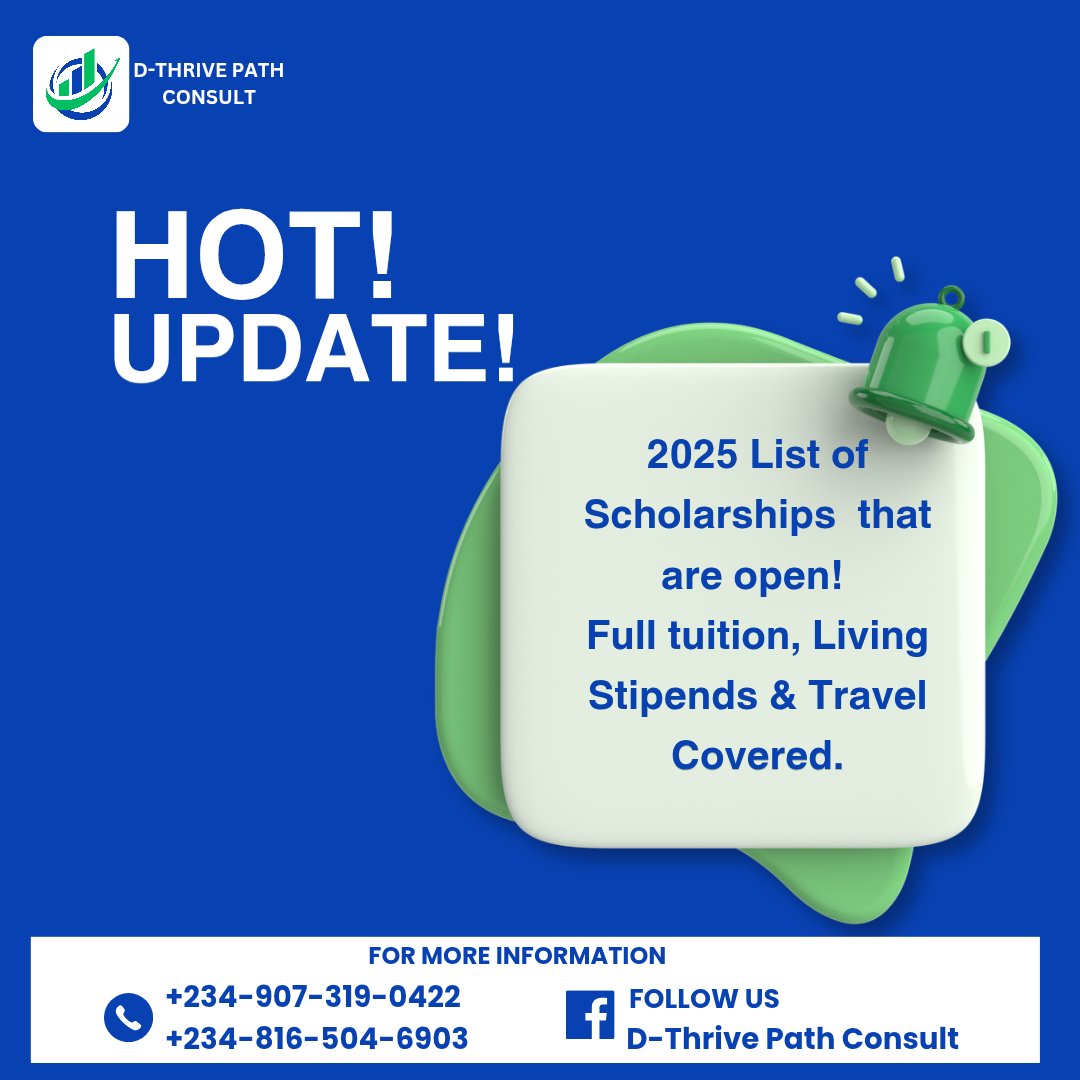Dthrive_path's tweet photo. Study Abroad Without Breaking the Bank! Explore our list of 2025 scholarships and find the perfect fit for your international education goals! 

1. https://t.co/07sEOHoIbT

2. https://t.co/GlsMFDzeH7

3. https://t.co/ytatmvRopZ
#2025scholarships #ScholarshipsAbroad #FinancialAid https://t.co/bK0i83Z6h1