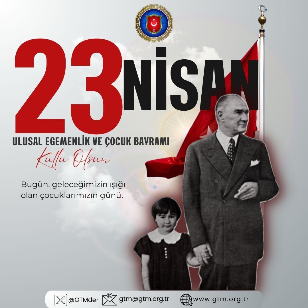 Atatürk’ün geleceğimizin teminatı olan çocuklara armağan ettiği; 23 Nisan Ulusal Egemenlik ve Çocuk Bayramımız kutlu olsun!