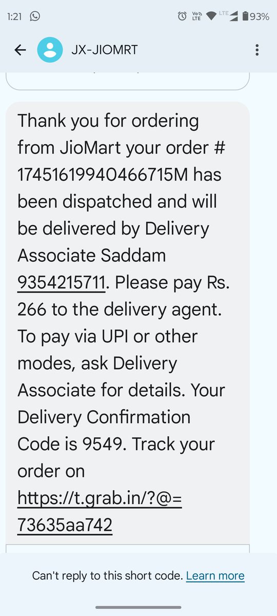 viveks1977's tweet photo. @JioMart_Support two orders returned without any reason by the same delivery boy named Saddam ..some body answer me why and what's reason ..I suggest go with blinket or other platforms for Hassel free daily needs.. never suggest to order through jiomart https://t.co/ZriZPG6Ei9