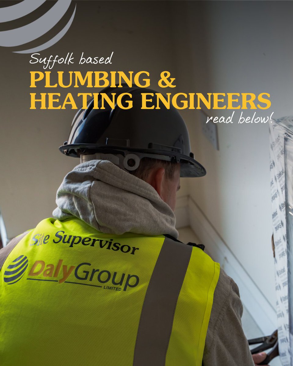 Daly (Group) Ltd (@dalygroup) on Twitter photo Due to continued growth in the Suffolk area, weโre on the lookout for experienced Plumbing & Heating Engineers!
Ready to take the next step in your career? 
Apply now ๐ dalygroup.livevacancies.co.uk 
#SuffolkJobs Due to continued growth in the Suffolk area, weโre on the lookout for experienced Plumbing & Heating Engineers!
Ready to take the next step in your career? 
Apply now ๐ dalygroup.livevacancies.co.uk 
#SuffolkJobs
