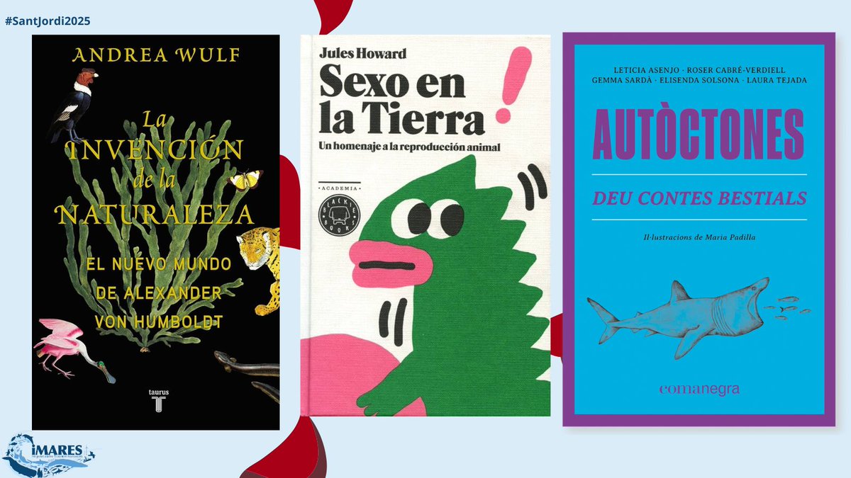 iMARES_group's tweet image. 📚🌹 Celebrate Sant Jordi with science and books! 🌍🔬

At iMARES, we couldn't let this day pass without sharing some of our favorite reads. Books that inspire us, teach us, and connect us with science, nature, and the world around us.

#SantJordi2025 #ScienceAndBooks