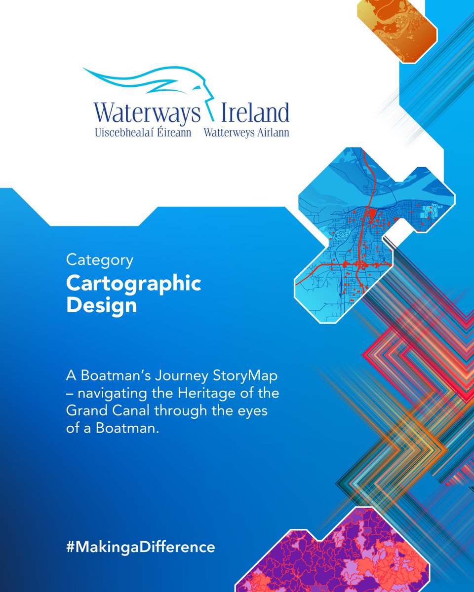 EsriIreland's tweet image. We are proud to announce that @waterways_Irl has been recognised as a Stand Out Success in the &apos;Cartographic Design&apos; category at Esri Ireland&apos;s Customer Success Awards 2025🎉🤝🗺️

Congratulations and thank you for your exceptional work 💯

#MakingaDifference #GISCommunity