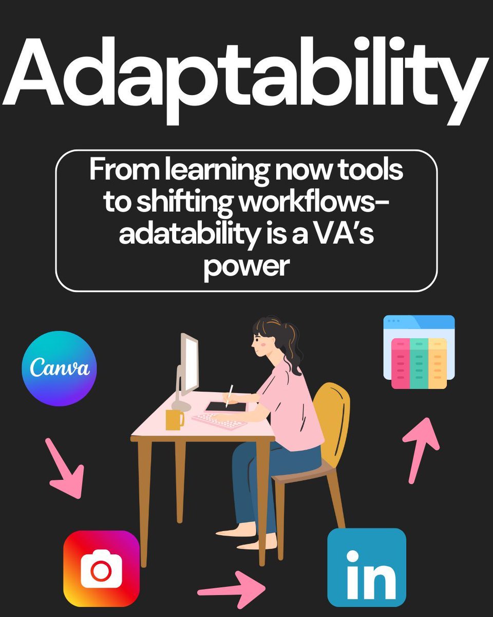 mjvirtualCo's tweet photo. Title: "What Makes a Great VA?"
#VAAwareness #FreelancerSkills #VAForSuccess #RemoteWorkLife #mjvirtualco #virtualassistant #VAservices https://t.co/uvvTYcp3Sy
