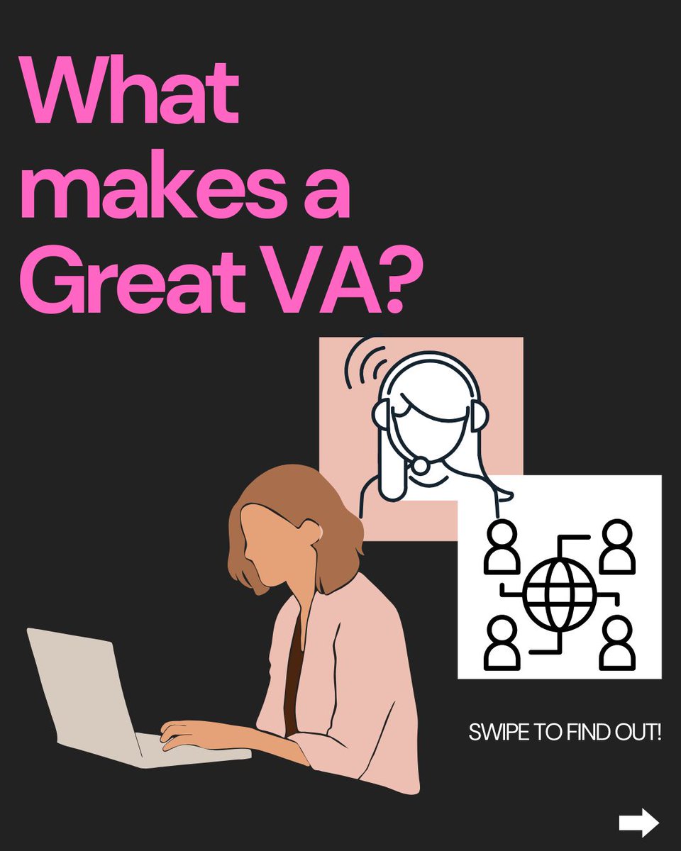 mjvirtualCo's tweet photo. Title: "What Makes a Great VA?"
#VAAwareness #FreelancerSkills #VAForSuccess #RemoteWorkLife #mjvirtualco #virtualassistant #VAservices https://t.co/uvvTYcp3Sy