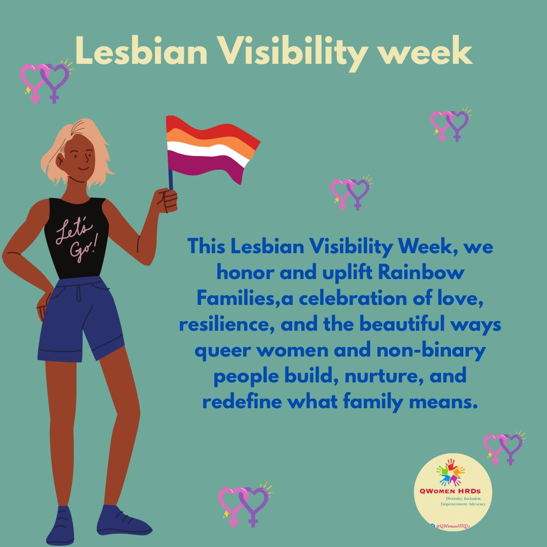 This week we celebrate Rainbow Families in Kenya, bold, diverse, and rooted in love. Queer women and non-binary people continue to create safe, affirming homes despite stigma and injustice.

#lesbianvisibility 
#lesbianvisibilityweek