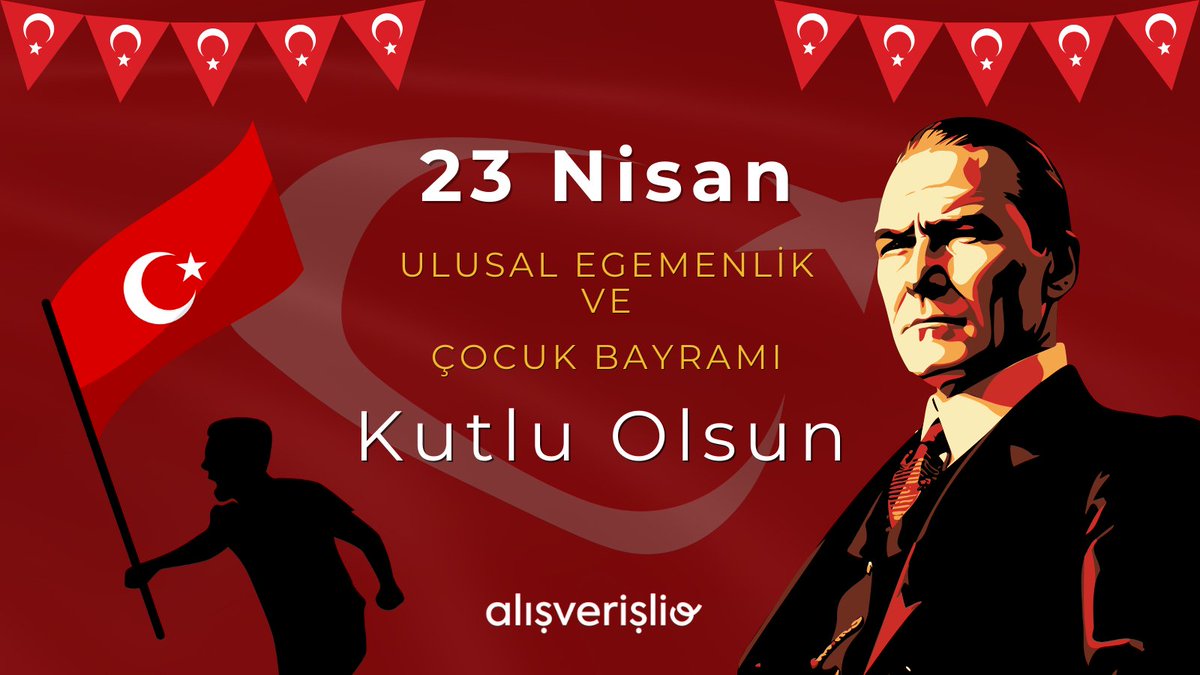 23 Nisan Ulusal Egemenlik ve Çocuk Bayramı Kutlu Olsun! 🇹🇷  Çocuklarımızın bayramını en içten dileklerimizle kutluyor; bu anlamlı günü milletimize armağan eden Gazi Mustafa Kemal Atatürk başta olmak üzere tüm şehitlerimizi rahmet ve minnetle anıyoruz. #23Nisan