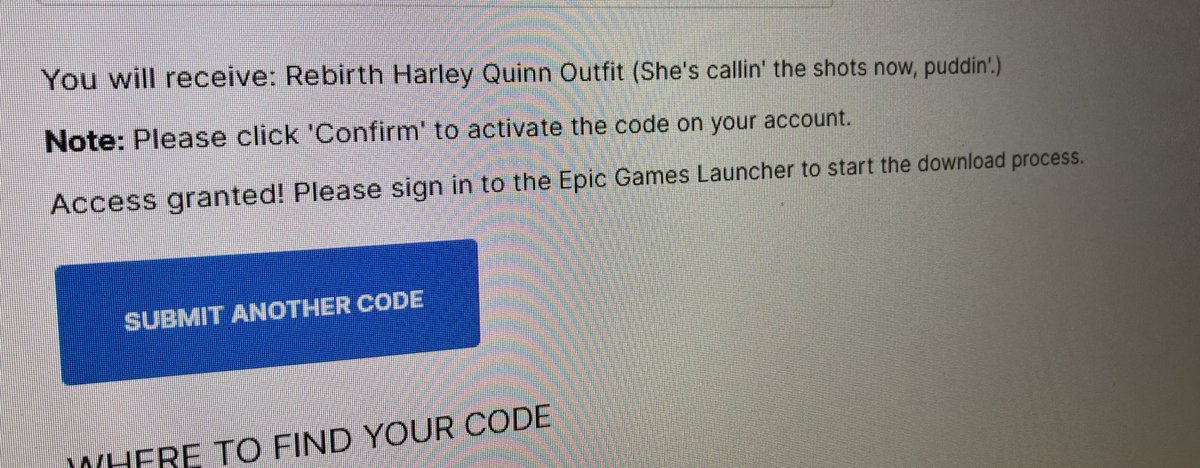 coleywoley7's tweet photo. Thanks so much @AbeHasM8 for the Rebirth Harley skin I won in your competition! It was my son’s last code to get Armoured Batman and he is so rapt! #AbeIsLegit https://t.co/deLKDZi1Od