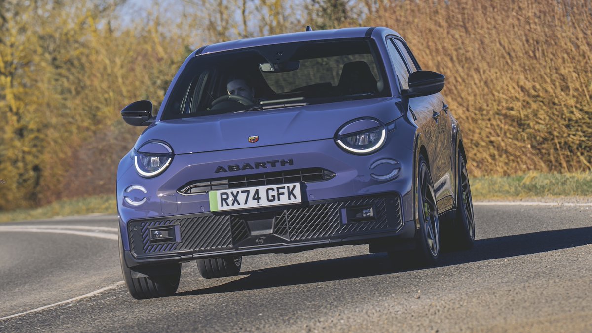 carwowuk's tweet image. OPINION: The Abarth 600e might just be the most fun you can have driving an electric car 👀

Deputy reviews Editor Tom Wiltshire has been driving Abarth's new electric hot hatch, and he reckons it's just as much fun as a petrol-powered alternative 🫣

Find out why here:…