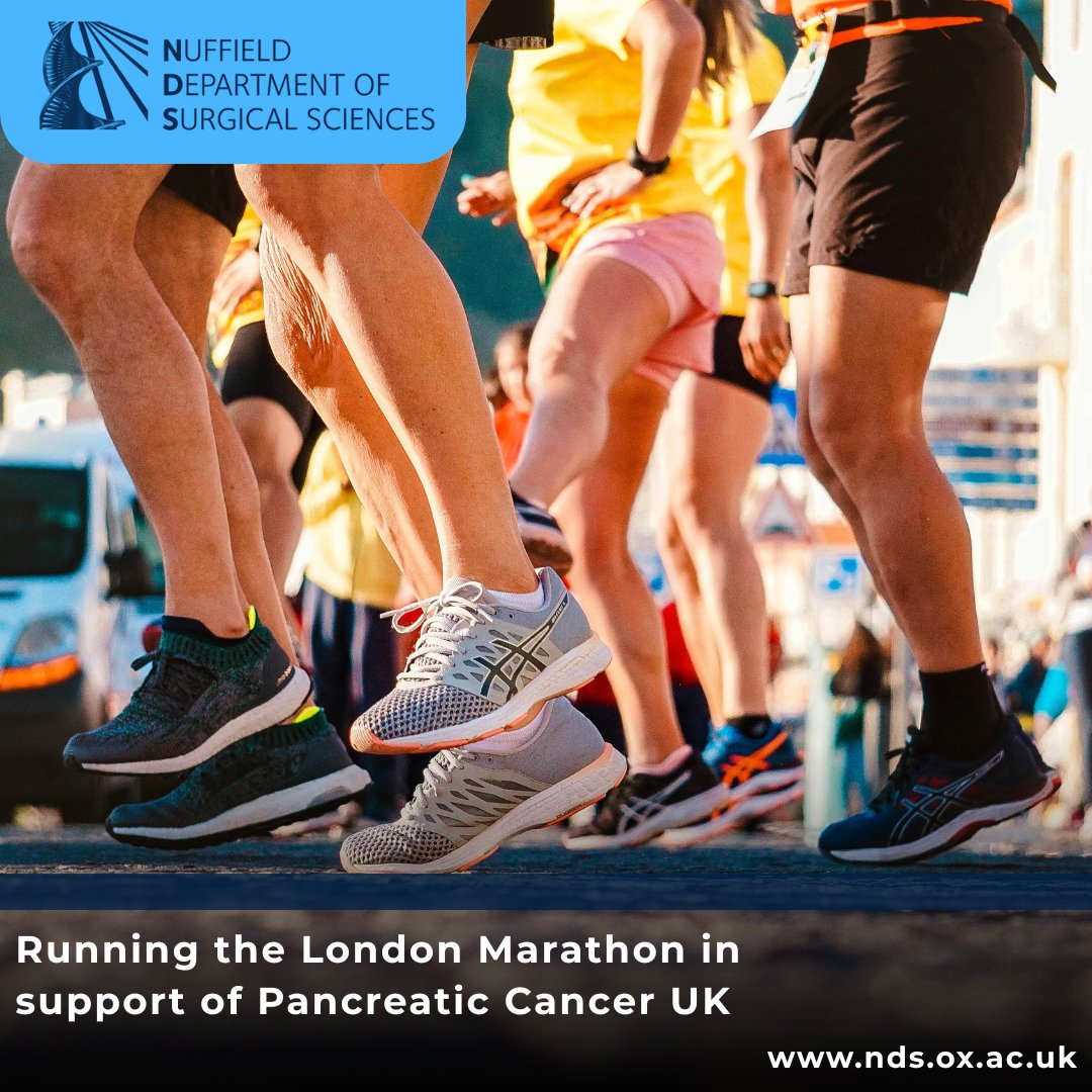 Nuffield Department of Surgical Sciences (@ndsurgicalsci) on Twitter photo Keaton Jones, NIHR Academic Clinical Lecturer, is preparing to run the London Marathon on Sunday in support of <a href="/PancreaticCanUK/">Pancreatic Cancer UK</a>
Donate ā”ļø 2025tcslondonmarathon.enthuse.com/pf/keaton-jones
Read more ā”ļø nds.ox.ac.uk/news/blog/runn⦠Keaton Jones, NIHR Academic Clinical Lecturer, is preparing to run the London Marathon on Sunday in support of <a href="/PancreaticCanUK/">Pancreatic Cancer UK</a>
Donate ā”ļø 2025tcslondonmarathon.enthuse.com/pf/keaton-jones
Read more ā”ļø nds.ox.ac.uk/news/blog/runnā¦