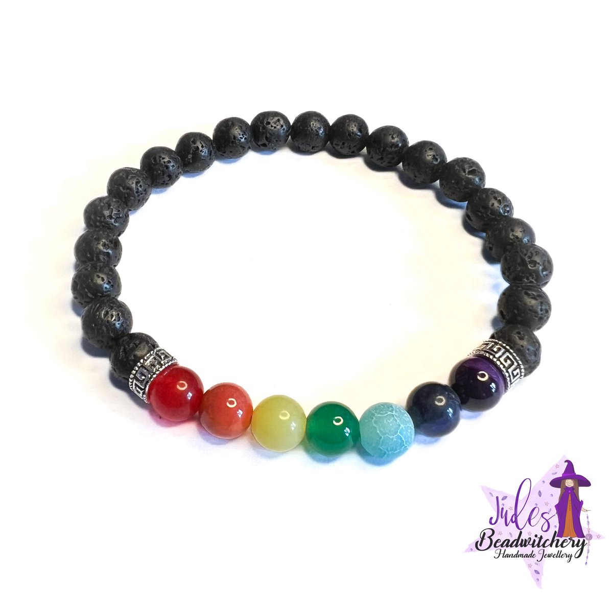 ☔️ Without the rain, there would be no rainbows 🌈 

Have your own rainbow with this stretchy lava rock and semi-precious bead bracelet. There are 4 different sizes ready and waiting to post mailbox 📫 

🛍️ etsy.com/uk/listing/171…