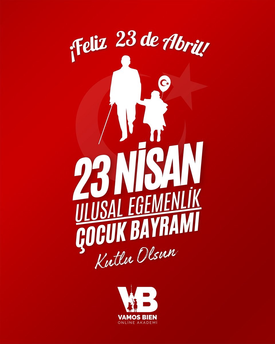 🇪🇸23 Nisan Kutlu olsun!
❇️Feliz 23 de abril🎈
👧👦
Bugün, hem milletimizin egemenliğini kutladığımız hem de çocuklara armağan edilen tek bayramı yaşıyoruz!
23 Nisan Ulusal Egemenlik ve Çocuk Bayramı kutlu olsun!
Geleceğin teminatı olan çocuklarımızın gülümsemesi, dünyayı