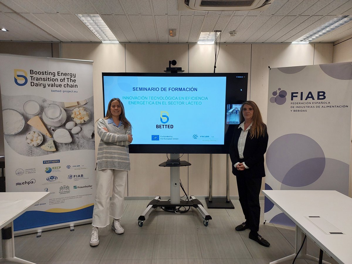 FIAB (@esfiab) on Twitter photo 🔵#FIAB está celebrando junto a la consultora ESCAN, como miembros del consorcio del <a href="/BETTEDprojectEU/">BETTEDproject_LIFE</a>, un seminario para el sector #lácteo, centrado en la eficiencia energética y la innovación tecnológica. 🔵#FIAB está celebrando junto a la consultora ESCAN, como miembros del consorcio del <a href="/BETTEDprojectEU/">BETTEDproject_LIFE</a>, un seminario para el sector #lácteo, centrado en la eficiencia energética y la innovación tecnológica.