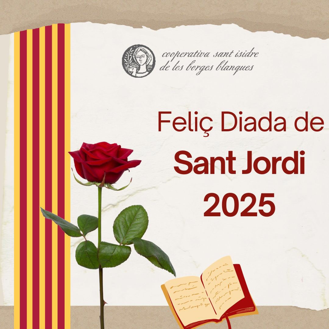 TerrallBorges's tweet photo. Feliç Diada de Sant Jordi 2025 🌹📚

#SantJordi2025  #terralldesantisidre #lesborgesblanques #lesgarrigues #llibresiroses https://t.co/lD5fSkjnGR