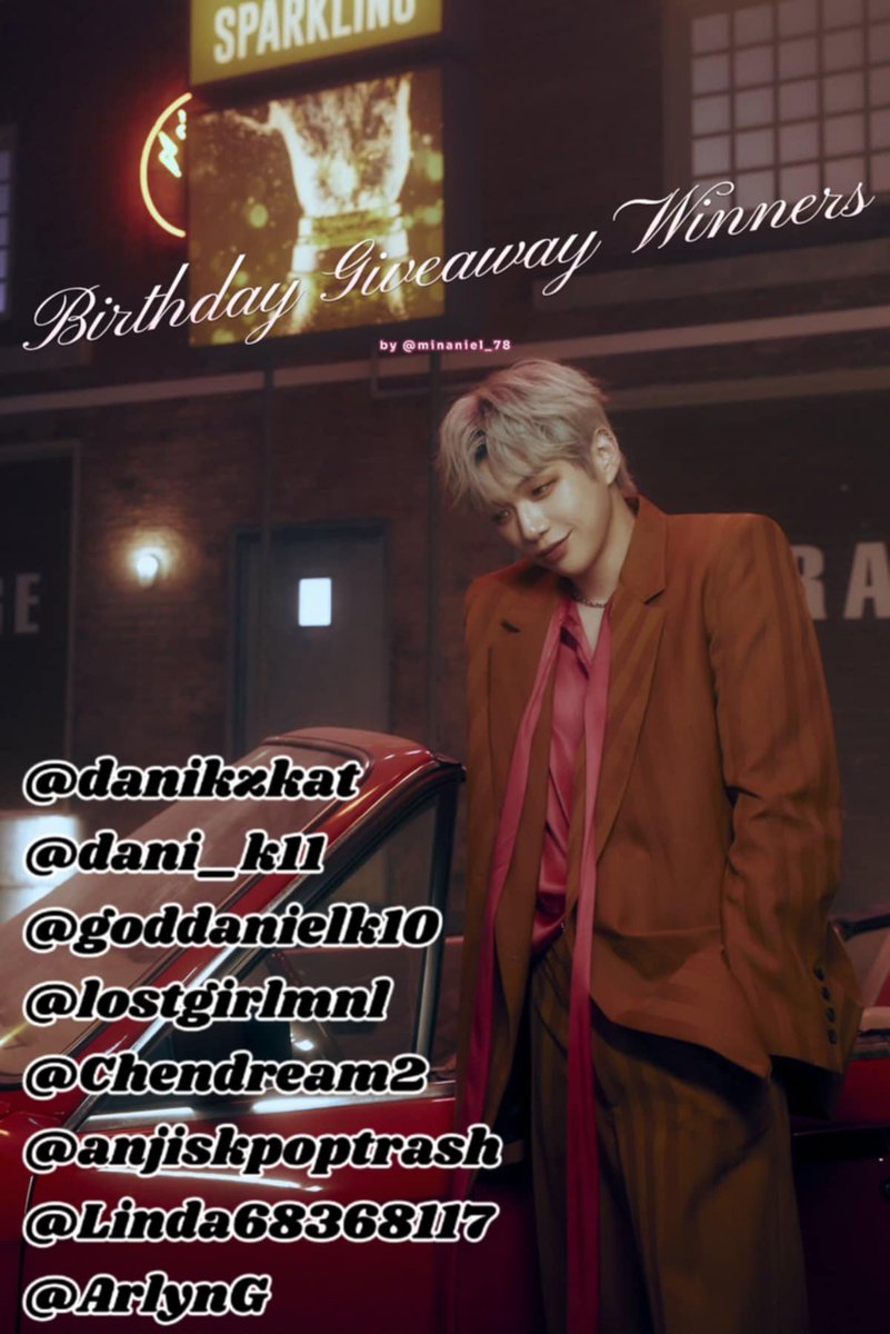 Thank you for all those who joined
Here are the winners of my bday giveaway.

Congrats to all.
I will send dm to those who won.