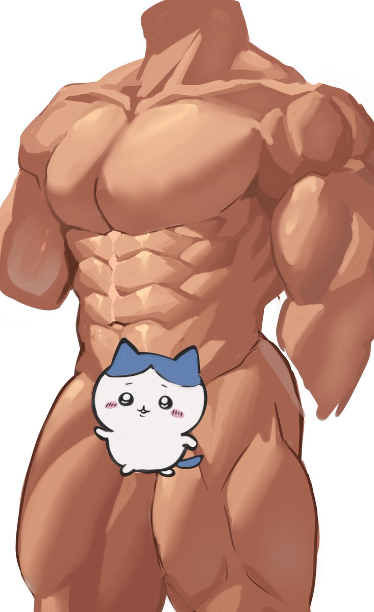 筋肉とハチワレの練習をしました（？）