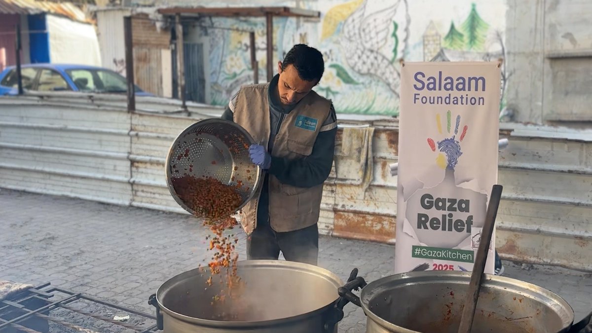 Gaza will never give up on life.

Donate today to help the #GazaKitchen Relief continue operating:

Salaam Foundation
FNB 6266 914 7665
Branch 250 737
Ref: Pl + your name (zakat/lillah/sadaqa)

salaamfoundation.com/product/palest… 

#SalaamFoundation
#SalaamFoundationUpdates
#ChangeTheWorld