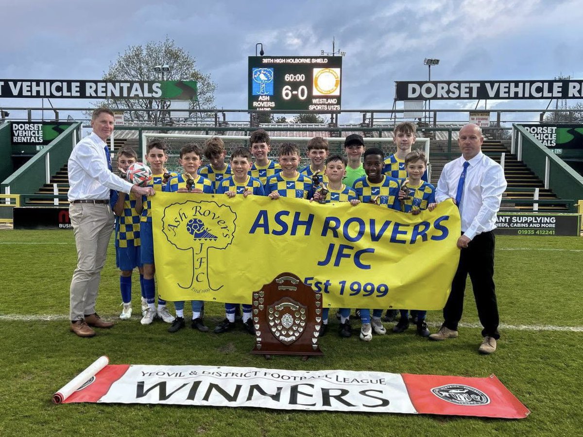 Congratulations to Ash Rovers on a brilliant win in the 39th High Holborne Shield Final! 🙌 

Commiserations to Westland Sports, we hope you still enjoyed the occasion despite the result.

#YTFC 💚