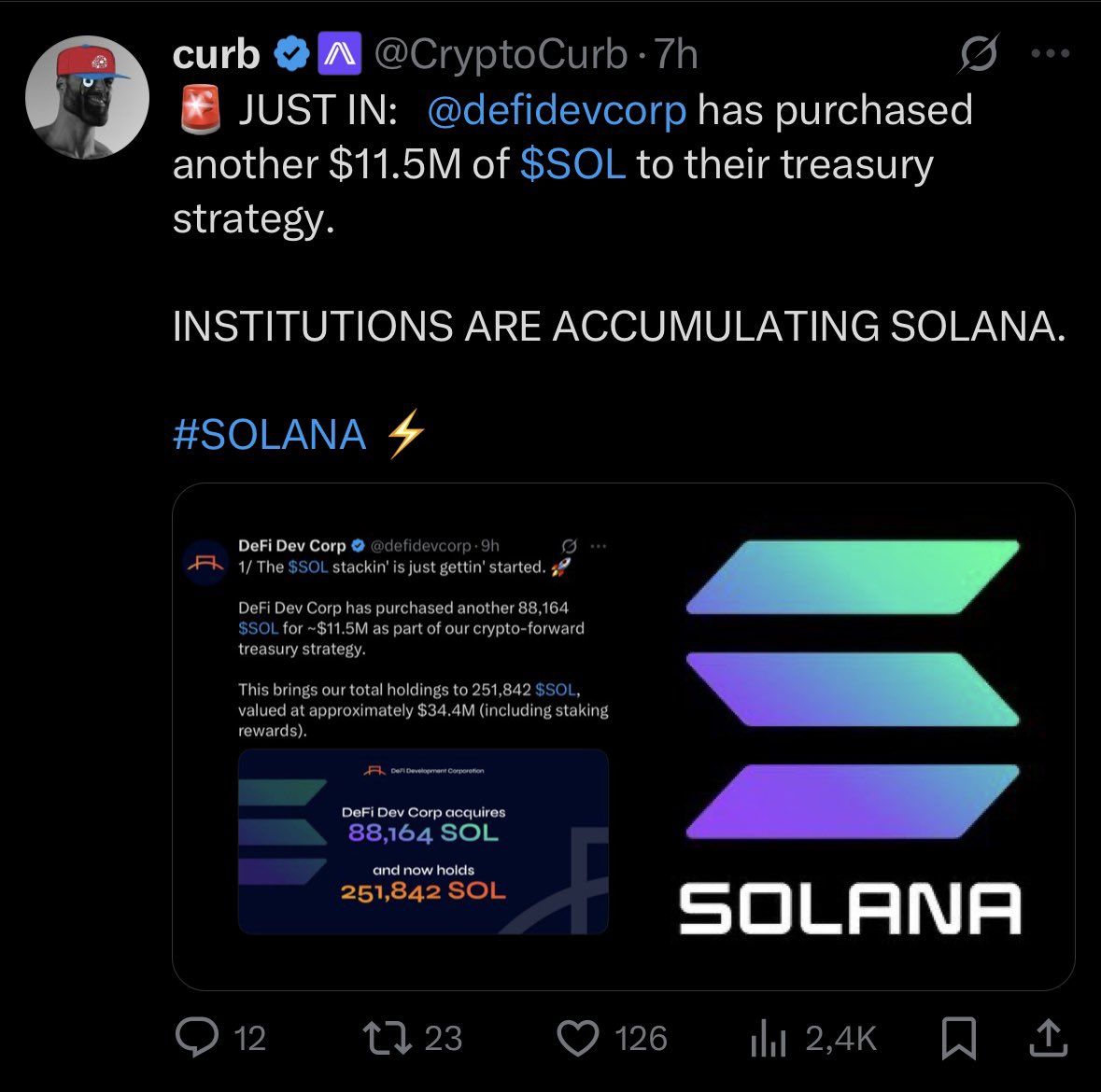 InfluencersRugU's tweet image. Just a viral stock doing viral stock things…

Btw the Nasdaq ticker hasn’t even changed yet. The only thing that happened yesterday is the company confirmed in a tweet what they already put in their SEC filing weeks ago.

$DFDV memecoin pumped with almost no new liquidity