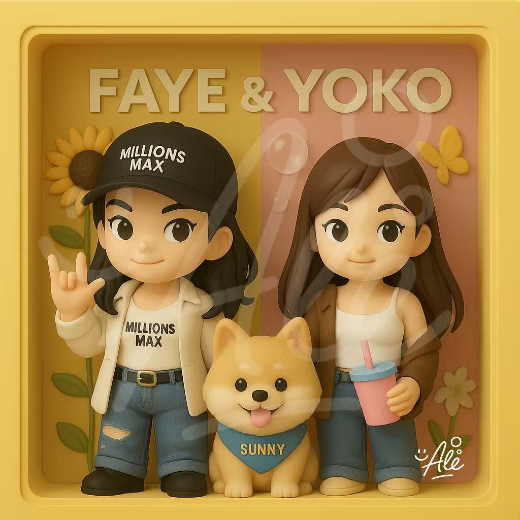 0515Ale's tweet photo. Faye&Yoko X Sunny

Miss you every day 🥺 
Do you like this?
One day, you’ll have it.😉

@malisorn00 @Yoko_apasra 
#FayeYoko